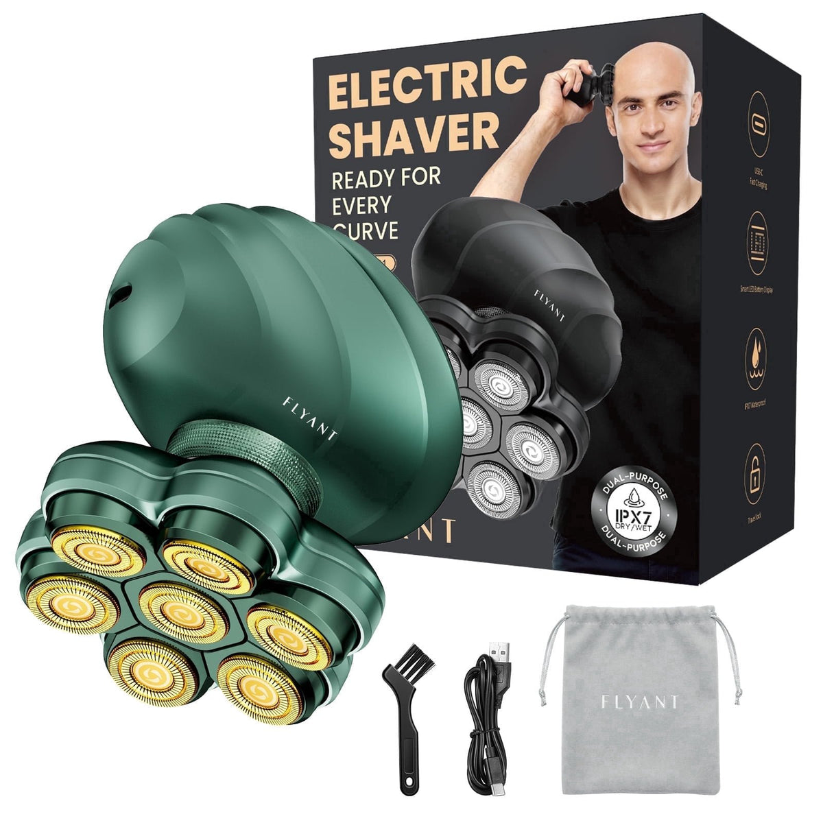 7D Arc Electric Head & Body Hair Shaver