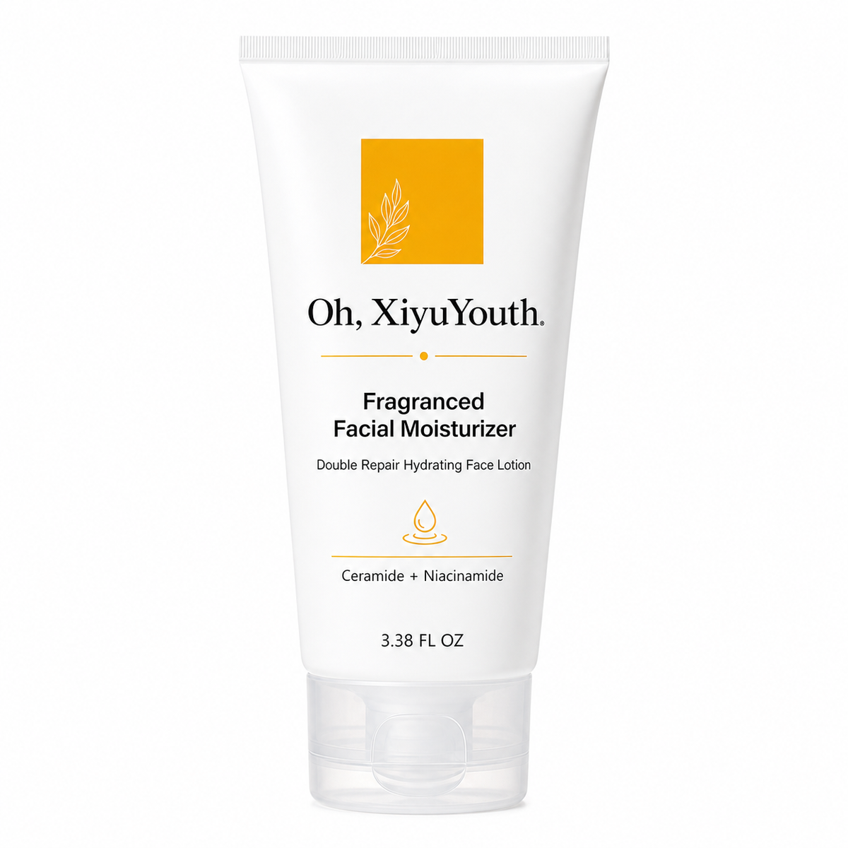 Oh, XiyuYouth.Fragranced Facial Moisturizer & Skin Cleanser Cream - Double Repair Hydrating Face Lotion with Ceramide & Niacinamide, Oil-Free Daily Fragranced Skin Care Preparation for Sensitive Skin (3.38 Fl Oz)